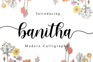 Banitha Font for Handmade and Commercial Craft Projects