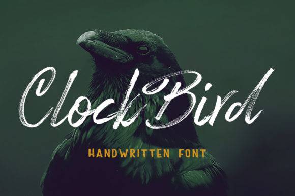 Clock Bird: A Handwritten Font That Feels Like a Sigh of Relief