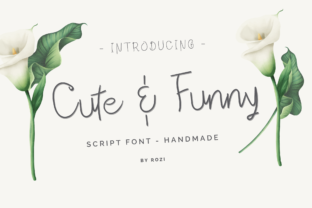 Cute Funny Font for Editorial Design