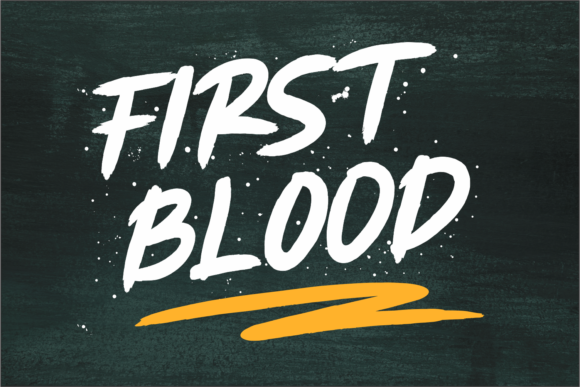 First Blood Font for Eye-Catching Branding