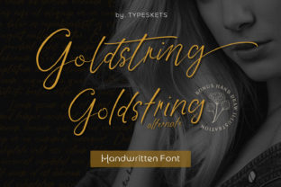 Goldstring: A Handwritten Font That Feels Like a Thoughtful Pause