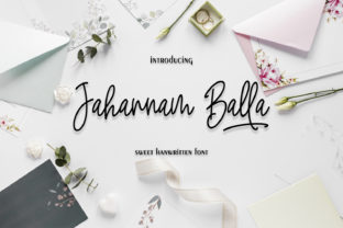 Jahannam Balla: A Sweet, Soulful Script Typeface for Thoughtful Design