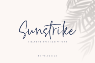 Sunstrike Font for Handmade and Commercial Projects
